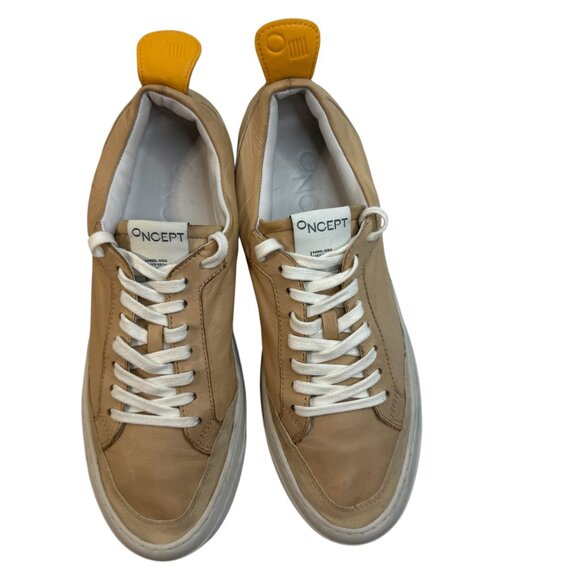 Oncept London "Latte" Leather Sneakers – Women’s US 8.5, Designer,  Luxury - Picture 3 of 10